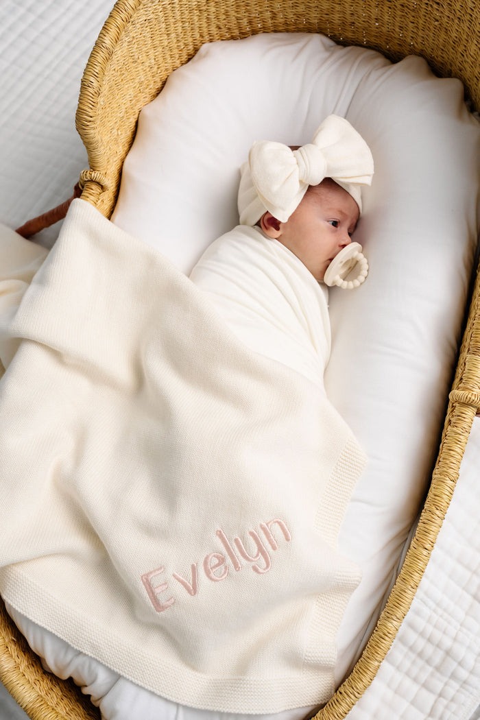 Knit Blanket - Tan