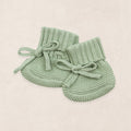 Knit Booties - Sage
