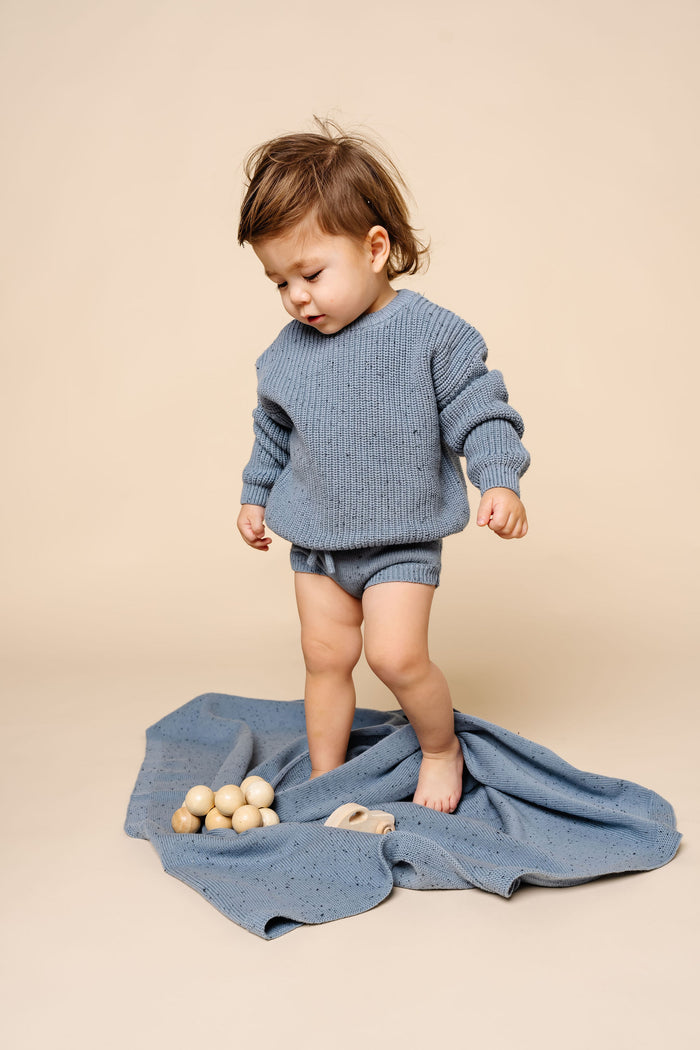 Knit Bummie - Cadet Speckle
