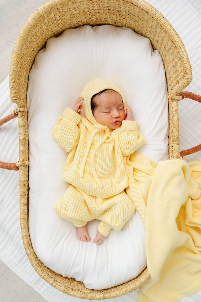 Knit Chunky Sweater - Butter Yellow