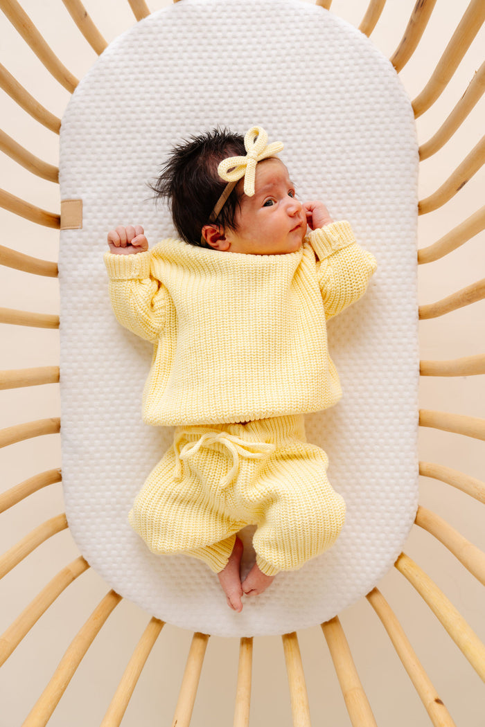 Knit Chunky Sweater - Butter Yellow