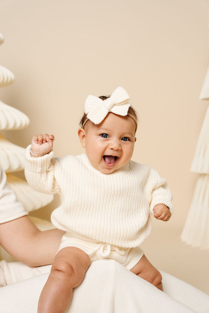Knit Chunky Sweater - Ivory