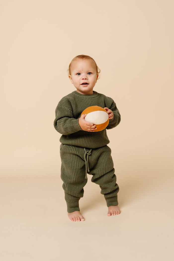 Knit Chunky Sweater - Olive