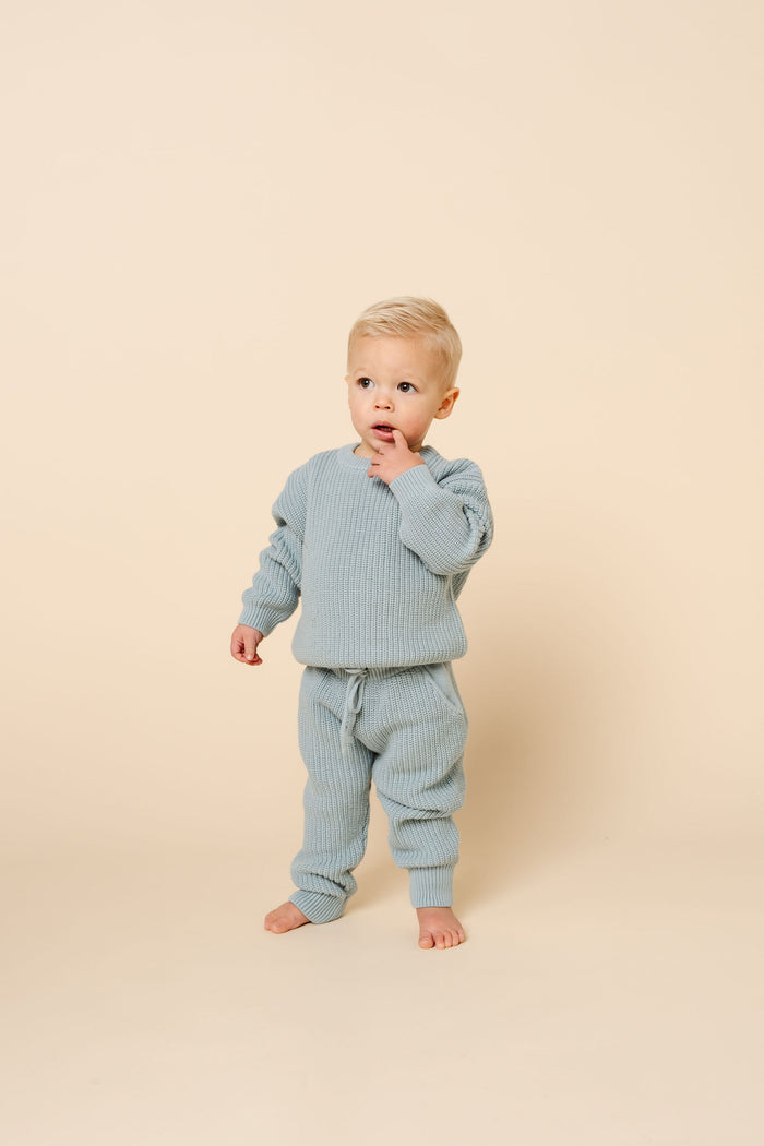 Knit Chunky Sweater - Steele