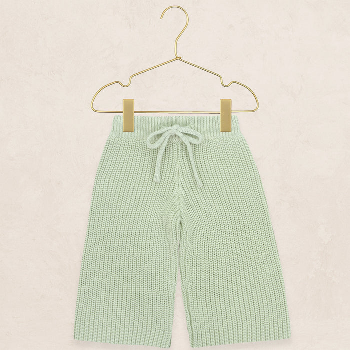 Knit Chunky Wide Leg Pant - Sage