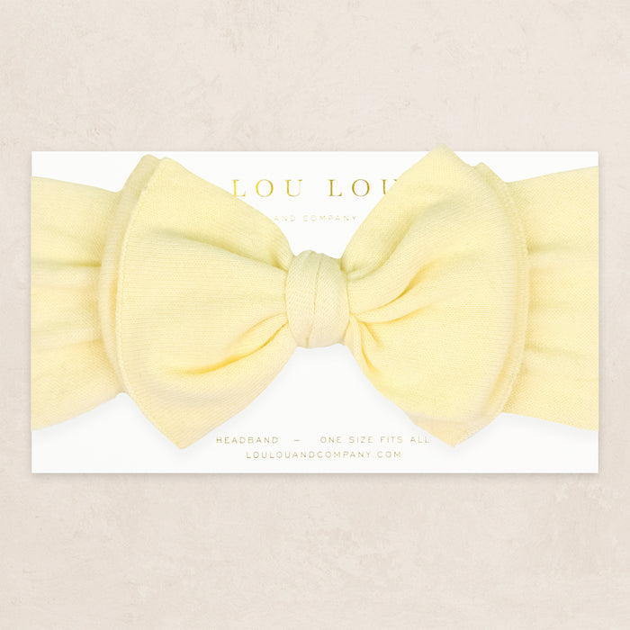 Knit Headband - Butter Yellow