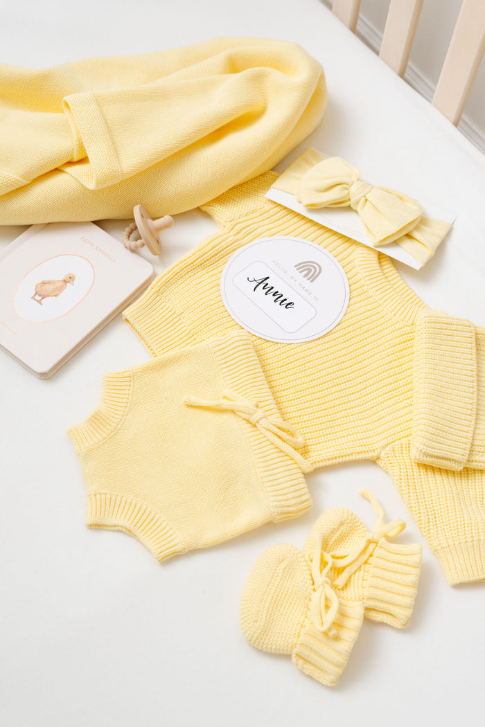 Knit Headband Bundle - Butter Yellow