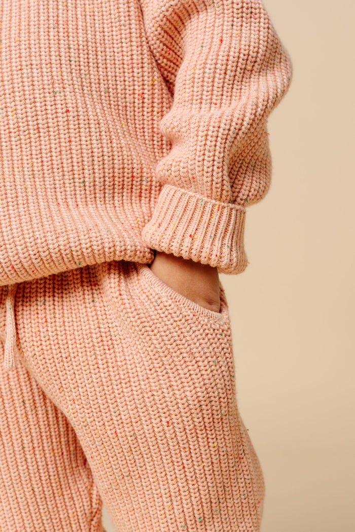Knit Jogger Pant - Petal Speckle