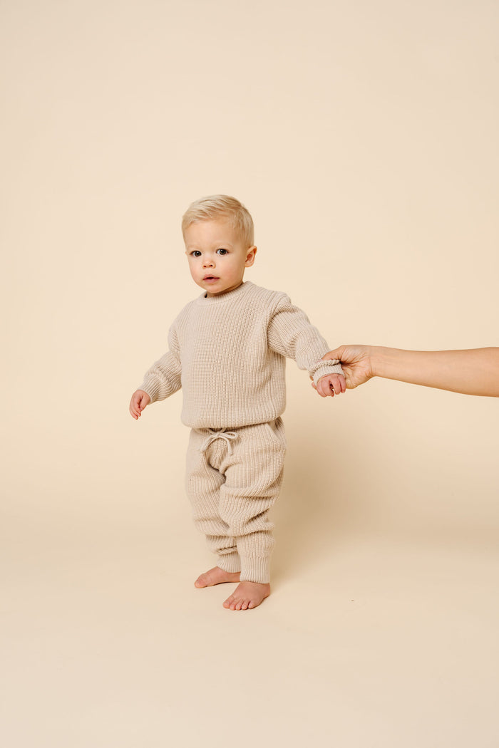 Knit Jogger Pant - Tan