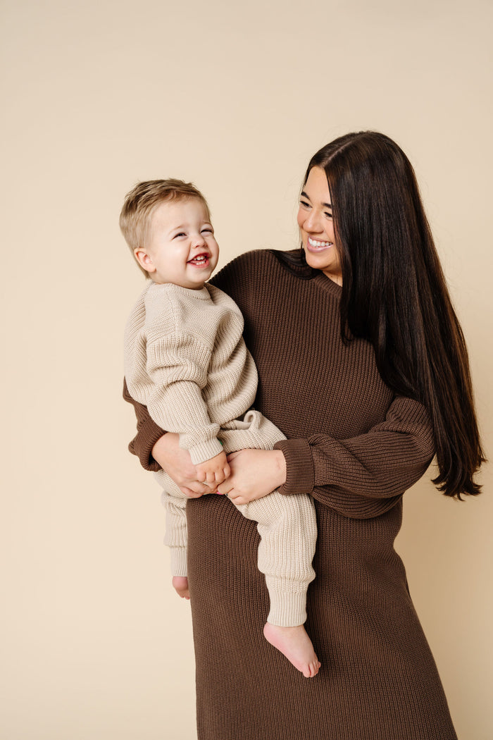 Knit Jogger Pant - Tan