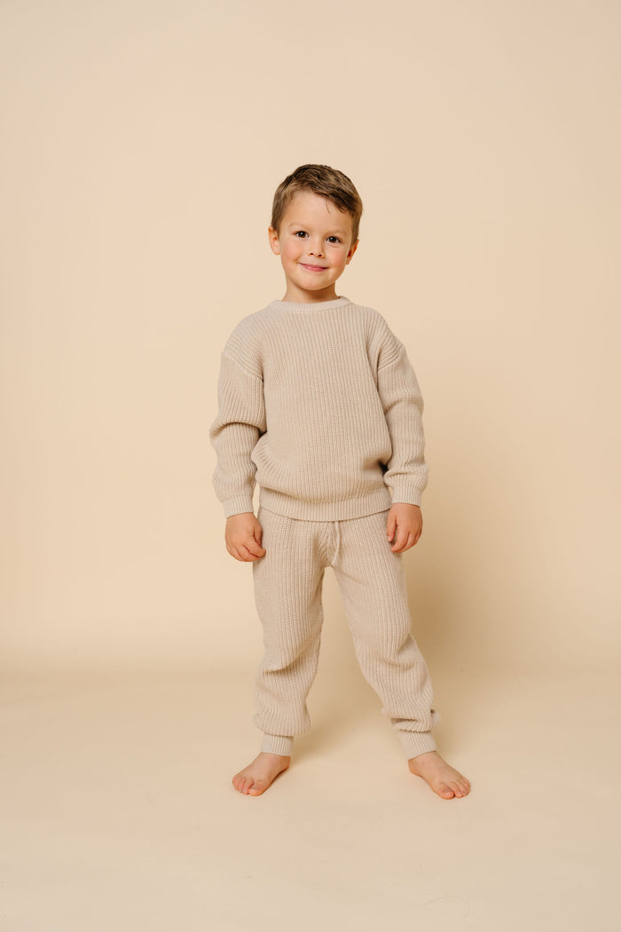 Knit Jogger Pant - Tan