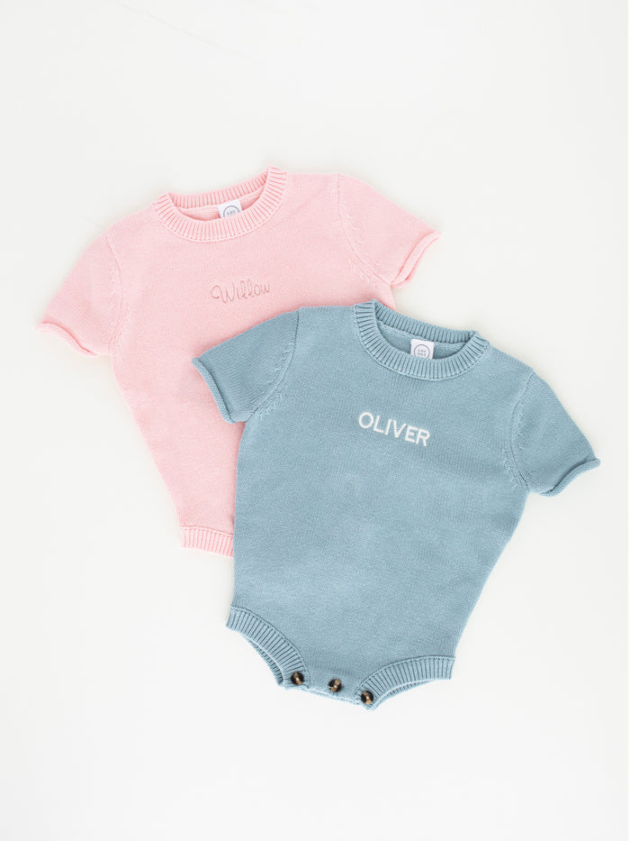Knit Onesie - Sage