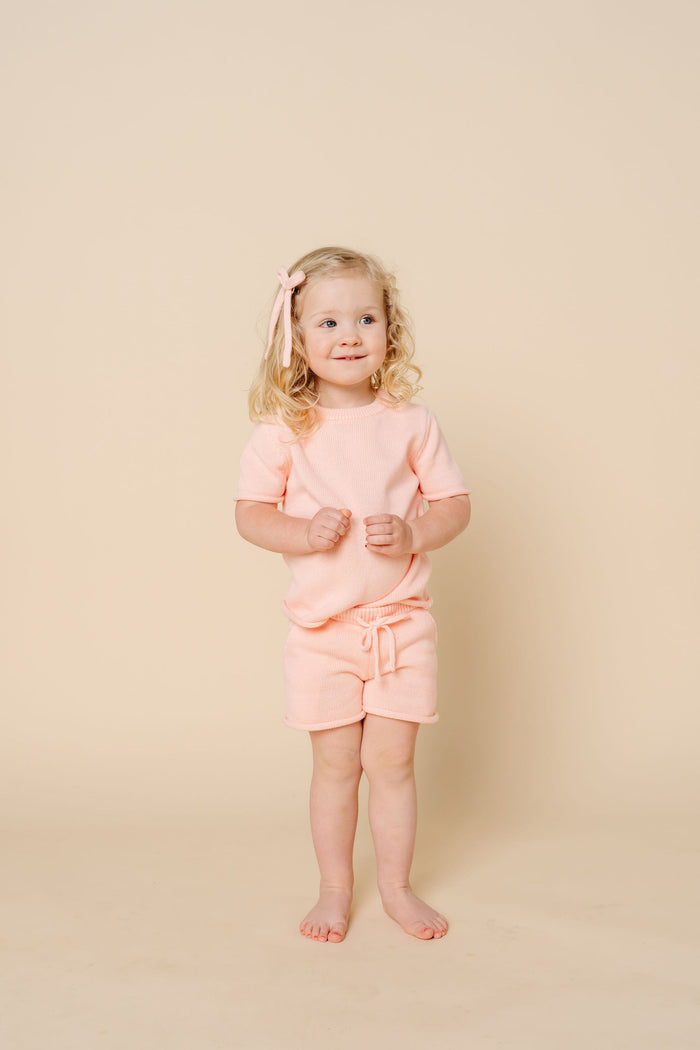 Knit Shirt + Short Set - Ballet