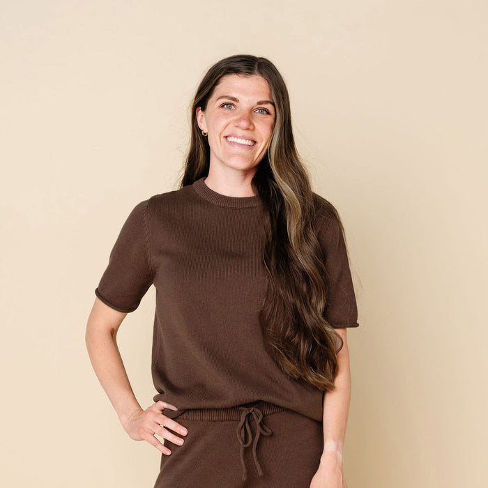 Knit Women's Short Sleeve Tee