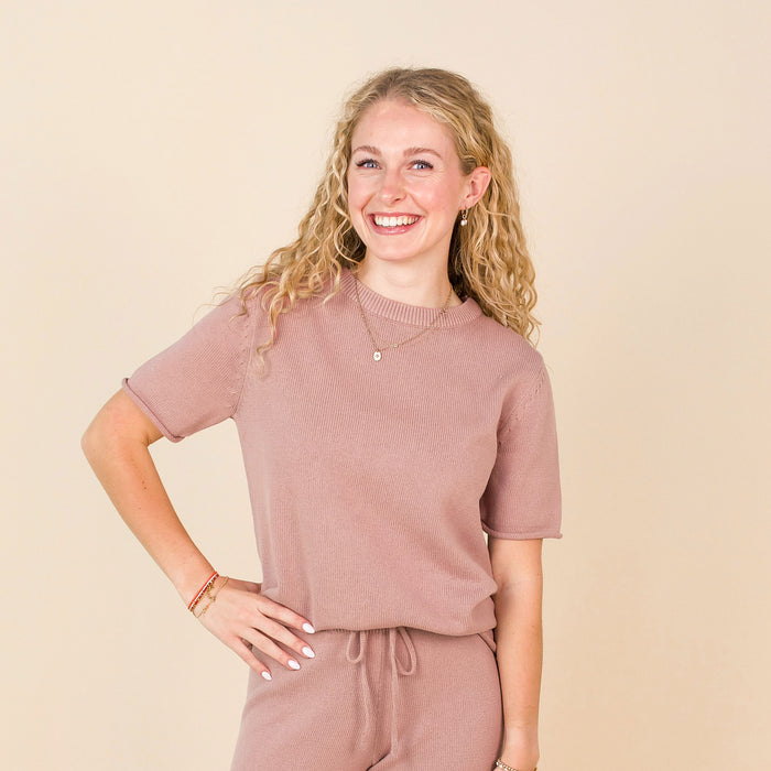 Knit Women's Short Sleeve Tee