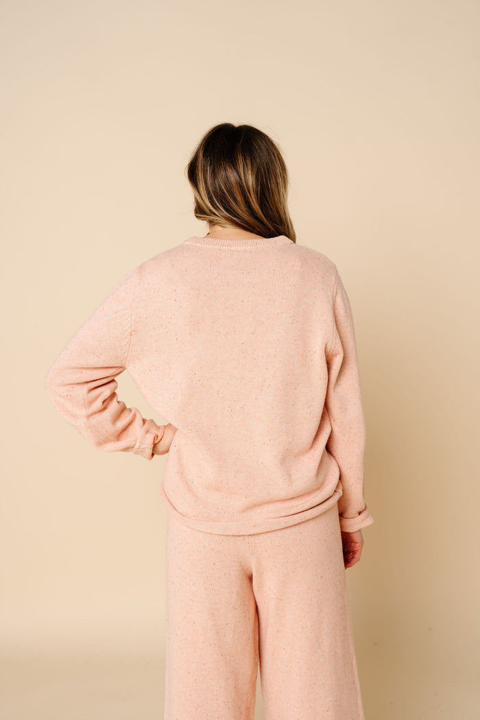 Knit Women's Sweater - Petal Speckle