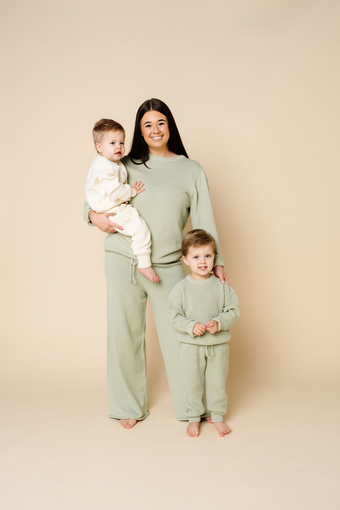 Knit Women's Sweater - Sage