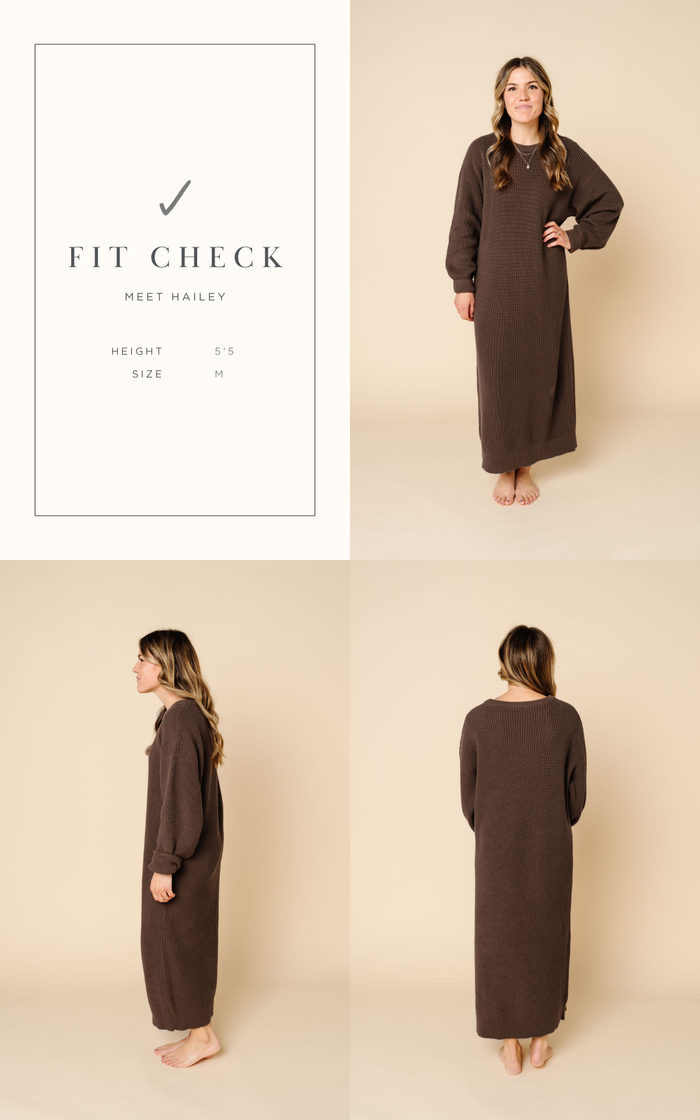 Knit Women's Sweater Maxi Dress - Olive