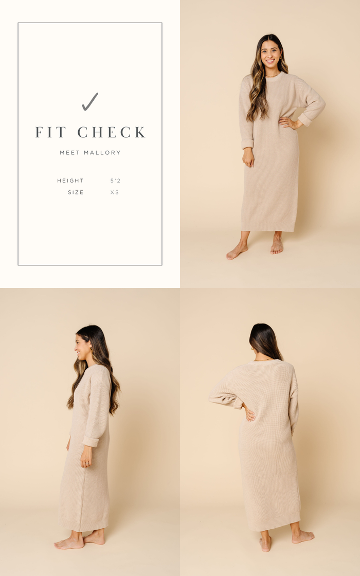Knit Women's Sweater Maxi Dress - Olive