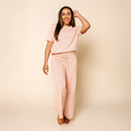 Knit Women's Wide Leg Pant - Petal Speckle