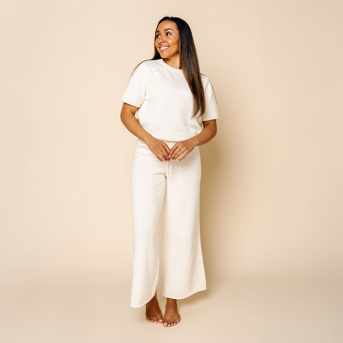 Knit Women's Wide Leg Pants
