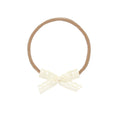 Lace Bow - Mini Cream Headband