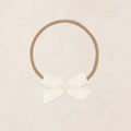 Lace Bow - Mini Vanilla Crochet Headband