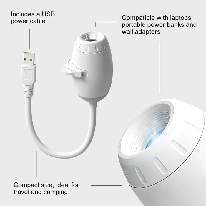 Lámpara Proyector de Galaxia USB - Luz Nocturna