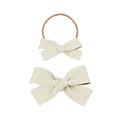 Leather - Ivory Bow