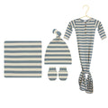 Lincoln Ribbed Newborn Hat Bundle (Gown)