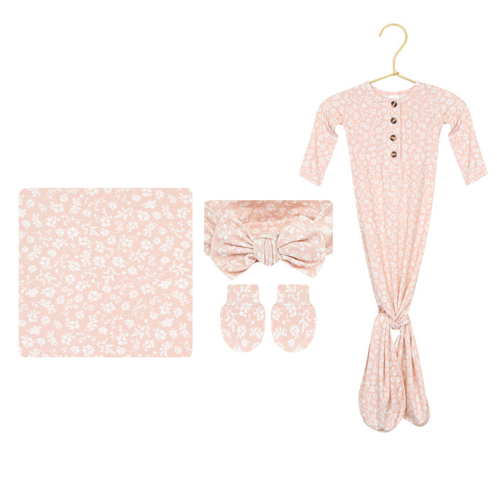 Louise Newborn Headband Bundle + Knotted Gown