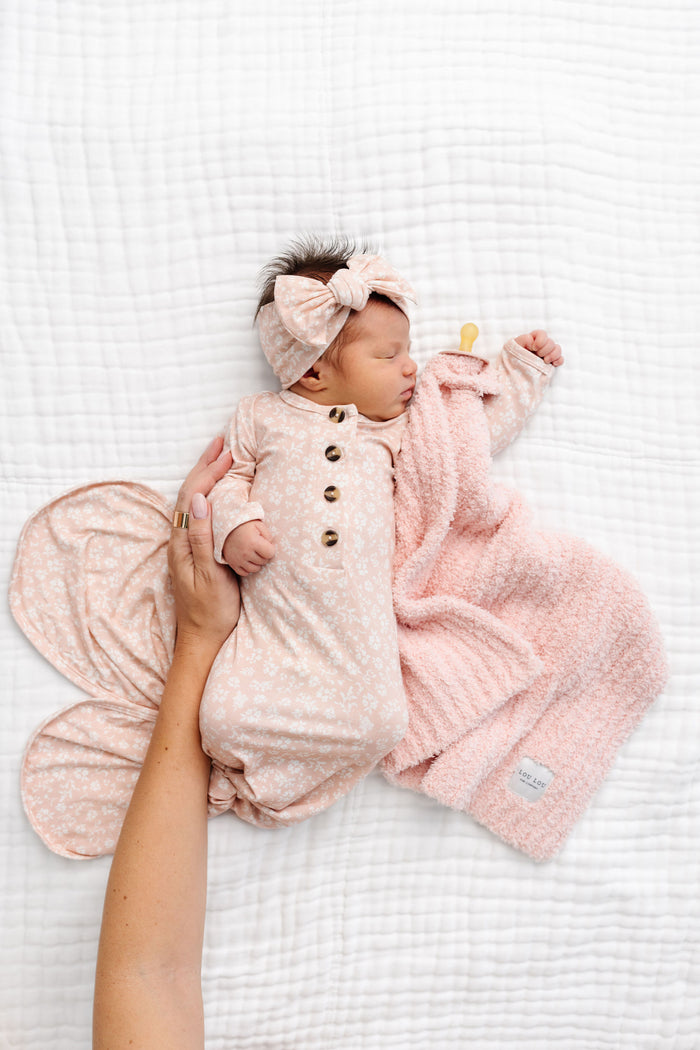 Louise Newborn Headband Bundle + Knotted Gown