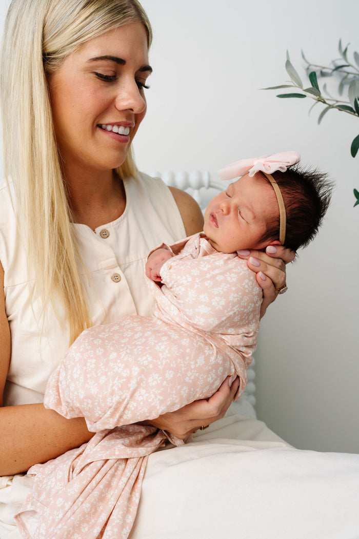 Louise Newborn Headband Bundle + Knotted Gown