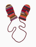Manopole bambino pile bordò righe multicolor - Gallo 1927 - Official Online Shop