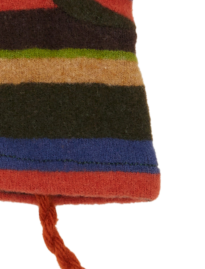 Manopole bambino pile verde righe multicolor - Gallo 1927 - Official Online Shop