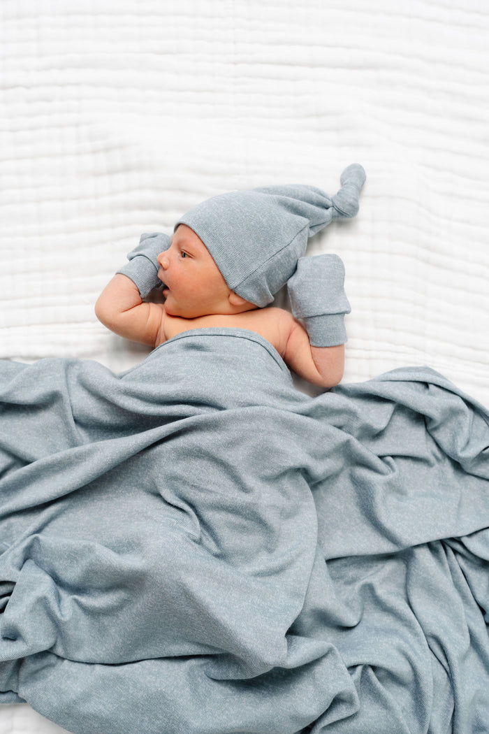 Miller Plush Knit Newborn Hat Bundle (Gown)