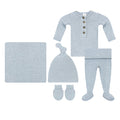 Miller Plush Knit Newborn Hat Bundle (Top + Bottom)