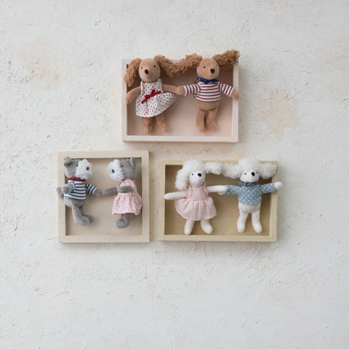 Mini Plush Dressed Dogs
