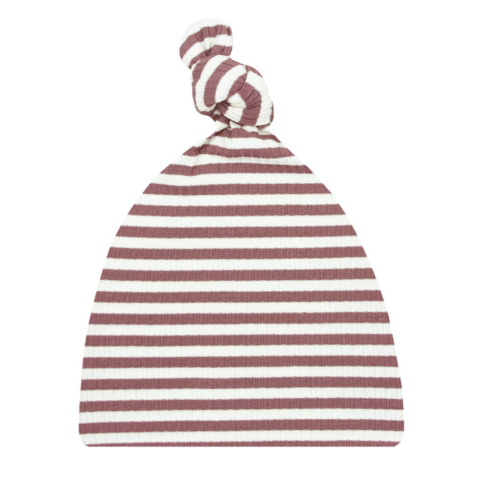 Naomi Ribbed Top Knot Hat