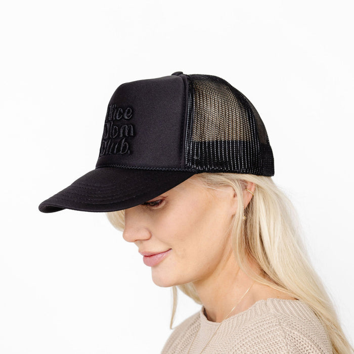 Nice Mom Trucker Hat | “Nice Mom Club” Black