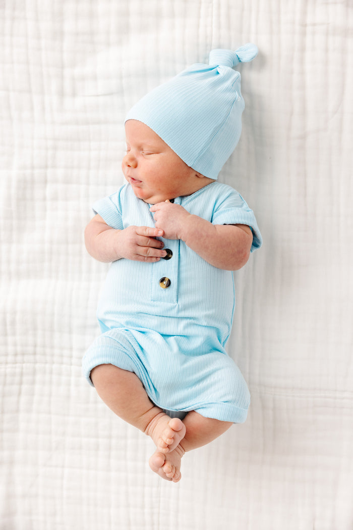 Oliver Ribbed Romper - Size 4/5 Only