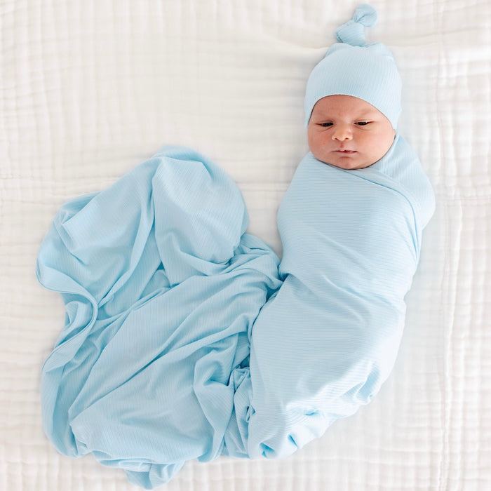 Oliver Ribbed Swaddle Blanket