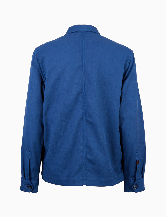 Overshirt unisex cotone tinto capo tinta unita blu - Gallo 1927 - Official Online Shop