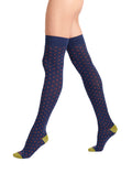 Parigina donna cotone blu fantasia pois - Gallo 1927 - Official Online Shop