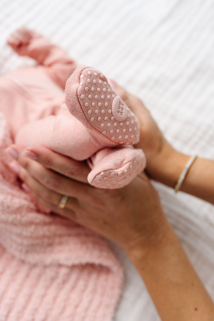 Piper Plush Knit Zipper Footies