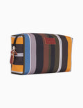 Pochette bauletto unisex righe multicolor grigio