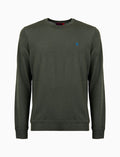 Pull uomo girocollo lana verde tinta unita - Gallo 1927 - Official Online Shop