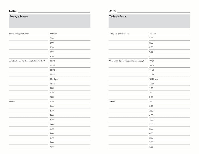 Reconciliation Day Planner (Ltd Qty)