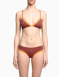Reggiseno a triangolo donna cotone blu righe windsor