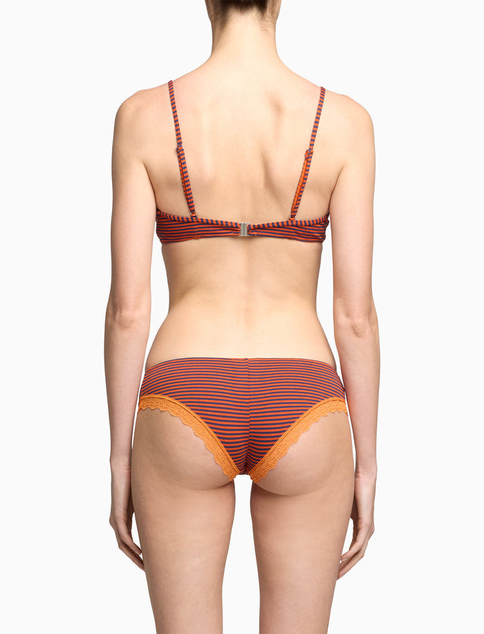 Reggiseno a triangolo donna cotone blu righe windsor